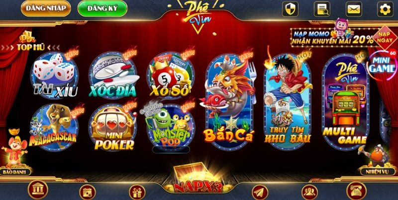 Phê Vin là một trong những cổng game mới được nhiều người yêu thích