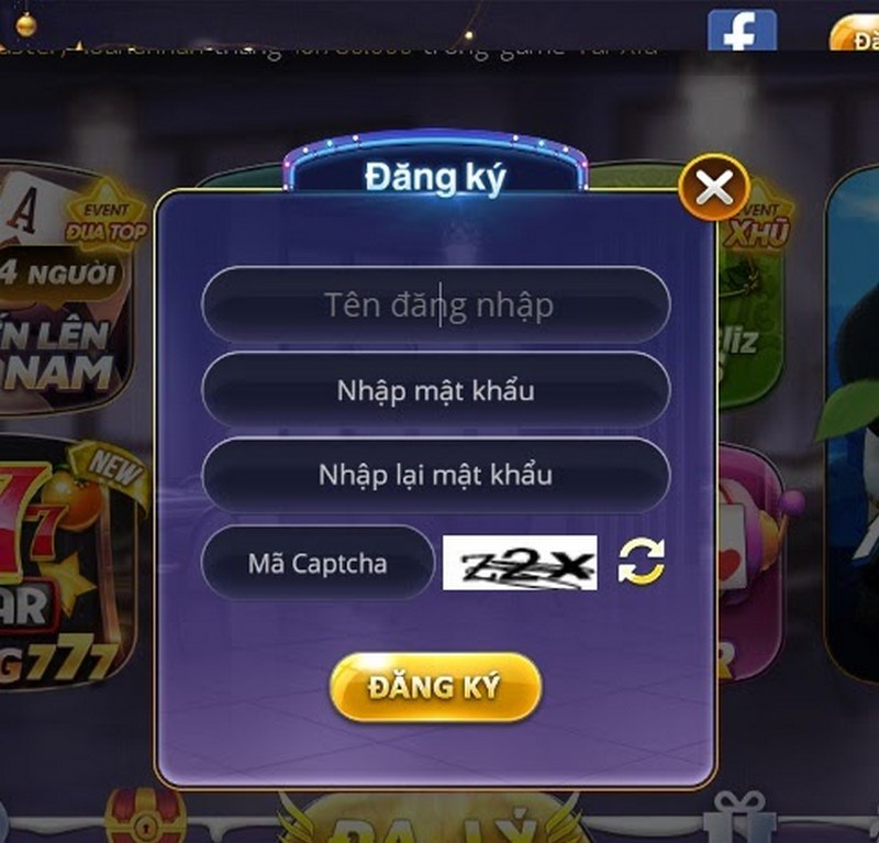 Màn hình đăng ký B29 Win trên máy tính