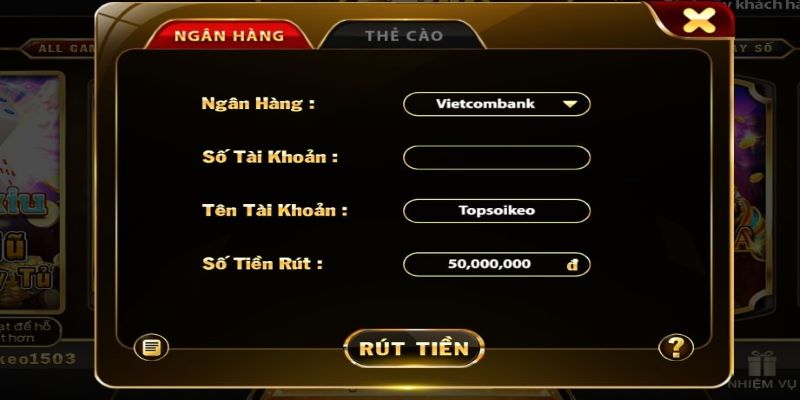 Hướng dẫn cách rút tiền tại cổng game Bin Club