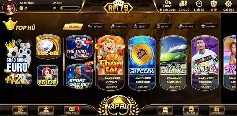 Đánh giá cổng game bài RM 79