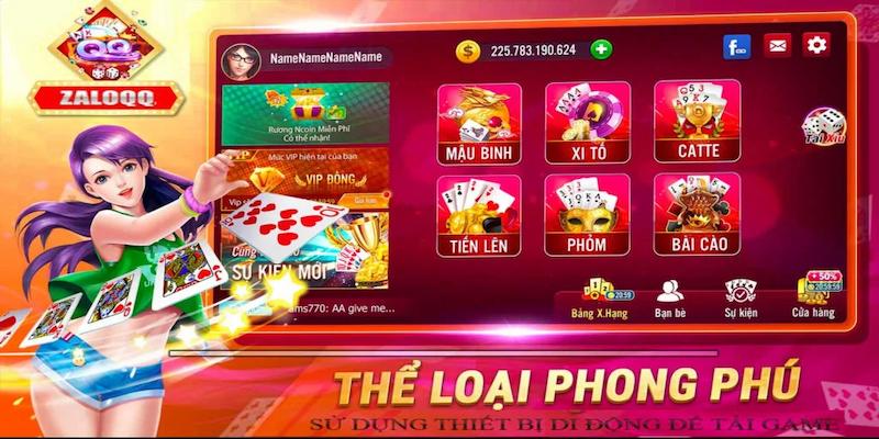 Những trò chơi chất lượng và phổ biến nhất tại zaloqq